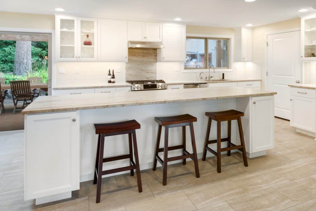 Warm White Traditional Kitchen Remodel in Corvallis Home