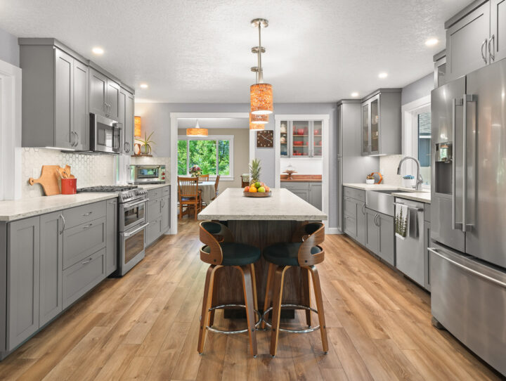 Coastal Farmhouse Kitchen Remodel in Corvallis, OR by Thayer Design Build project photo