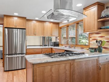 Transitional kitchen remodel in Corvallis