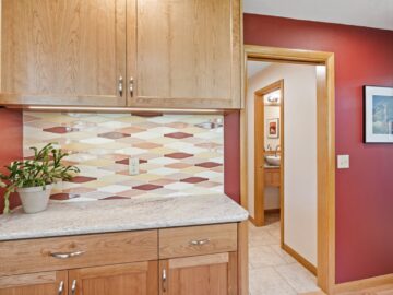 Transitional kitchen and half bath remodel in Corvallis