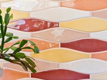 Custom tile backsplash in Corvallis transitional kitchen remodel