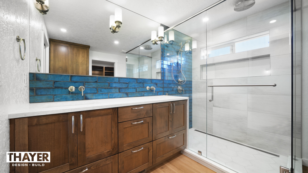 Contemporary bathroom remodel in Philomath