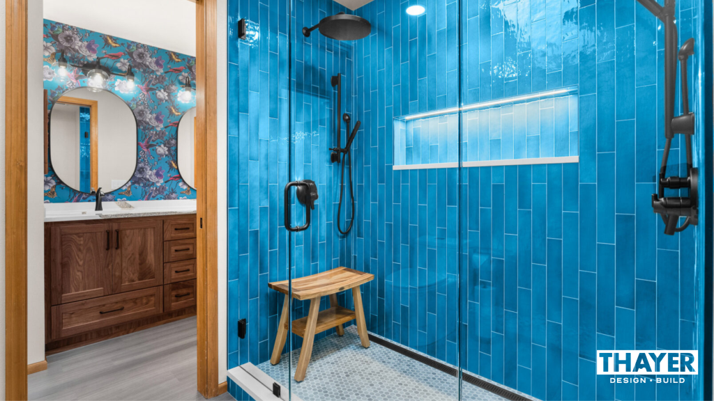High-quality tile work example in remodeled bathroom