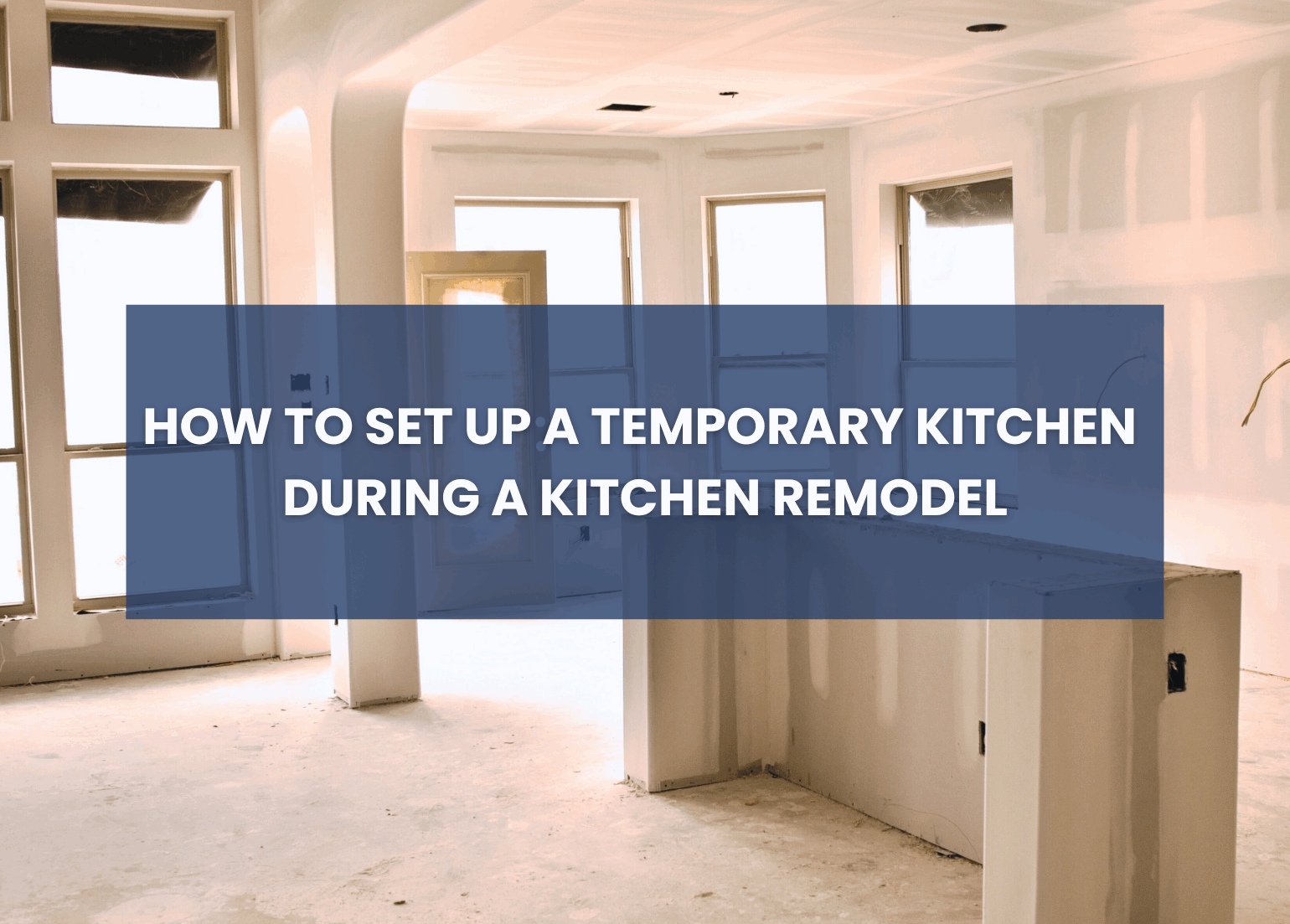 How to set up a temporary kitchen cover photo