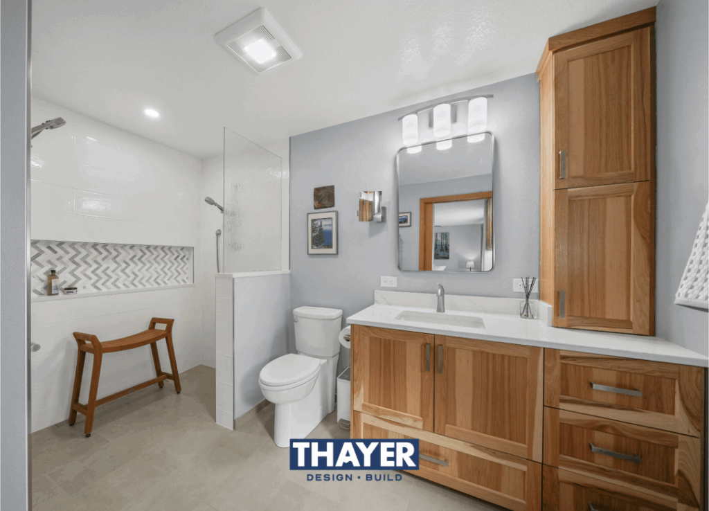 Right-sized Corvallis bathroom remodel for aging in place