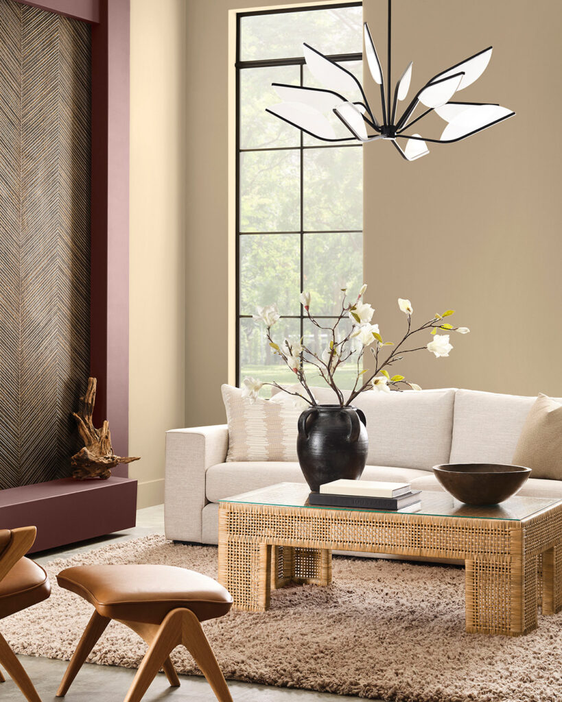 Sherwin-Williams Universal Khaki home remodel example for colors of the year