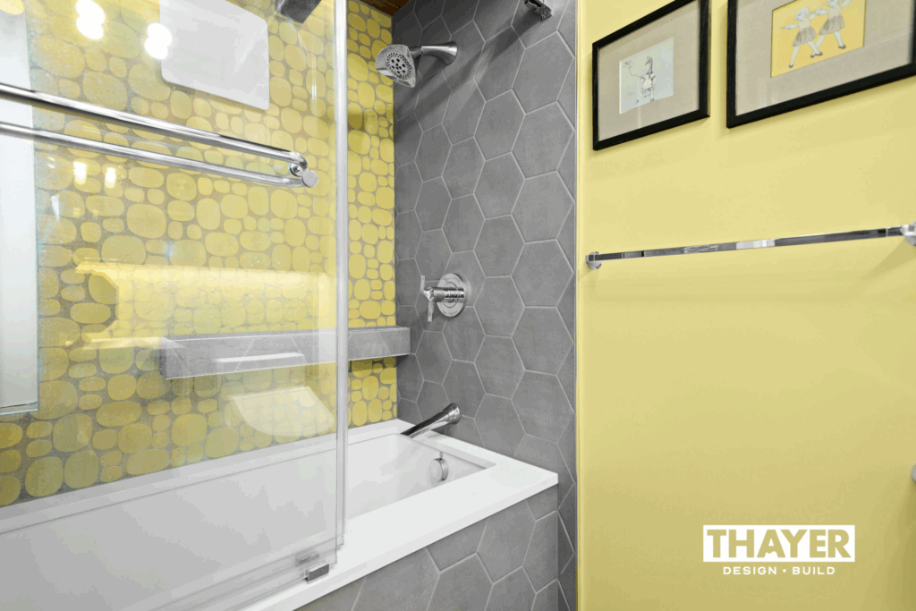 mid-century modern bathroom