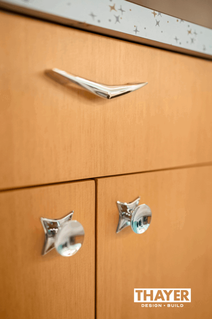 mid-century modern kitchen cabinets