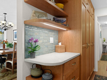 Under cabinet lighting in Corvallis home remodel