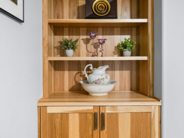 Built-in cabinetry in aging-in-place remodel