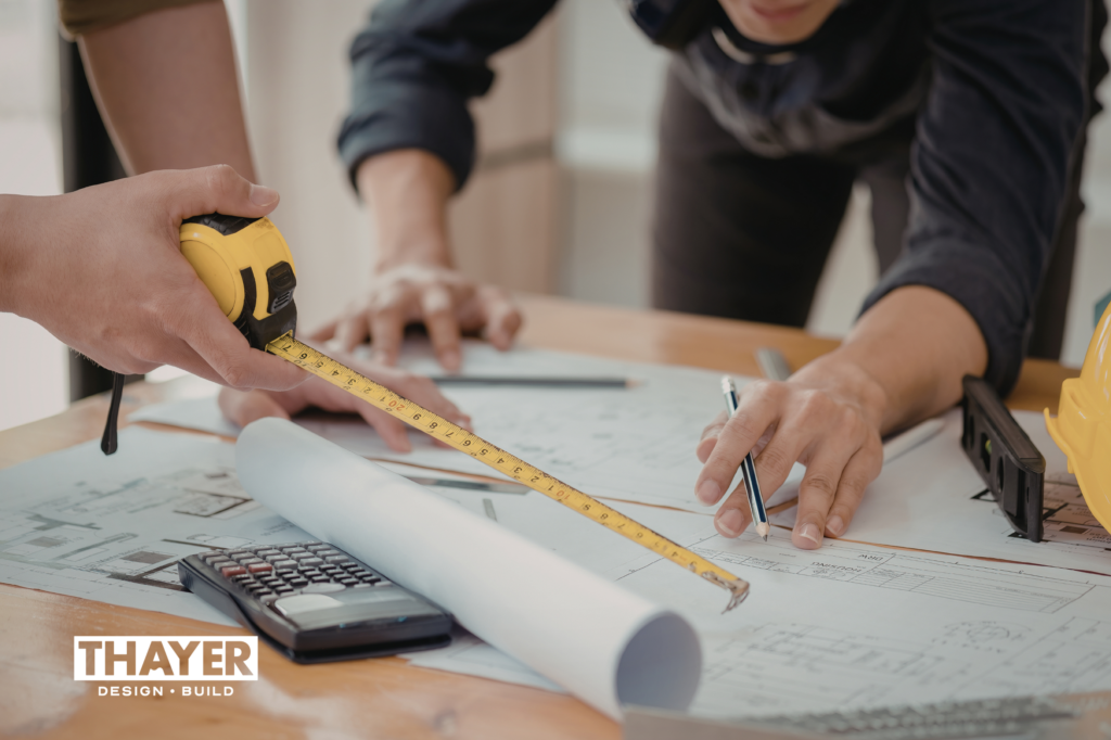 Contractors working on home designed for aging-in-place