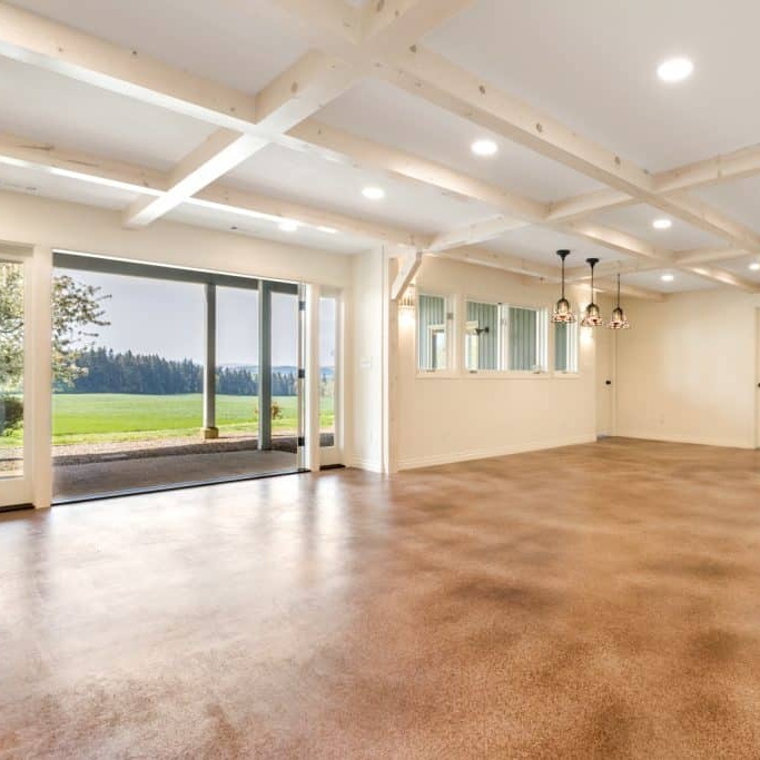 Basement remodel in Albany, Oregon