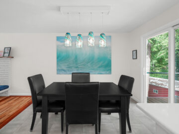 Coastal contemporary kitchen and dining remodel in Corvallis