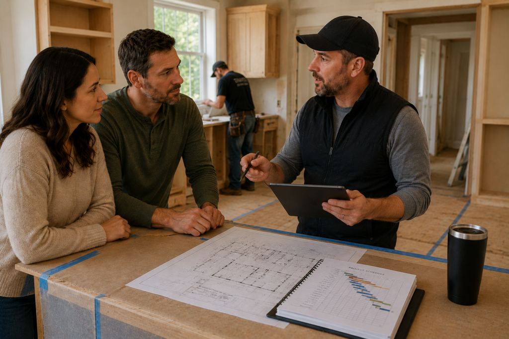 Corvallis design-build remodeler on job site in Corvallis home