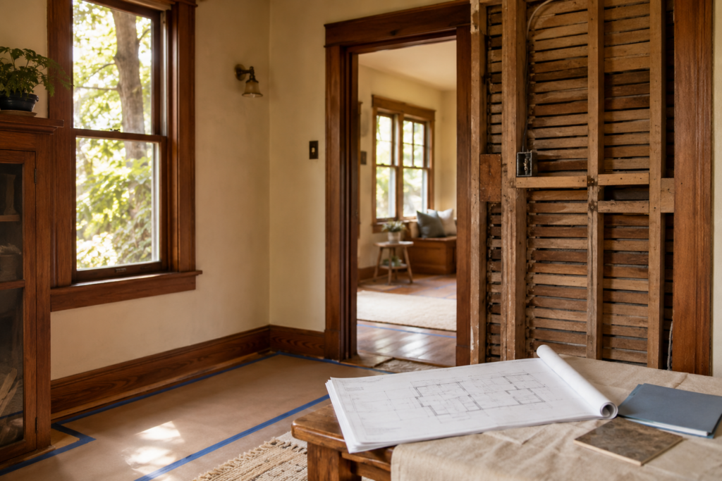 Older Corvallis home under construction