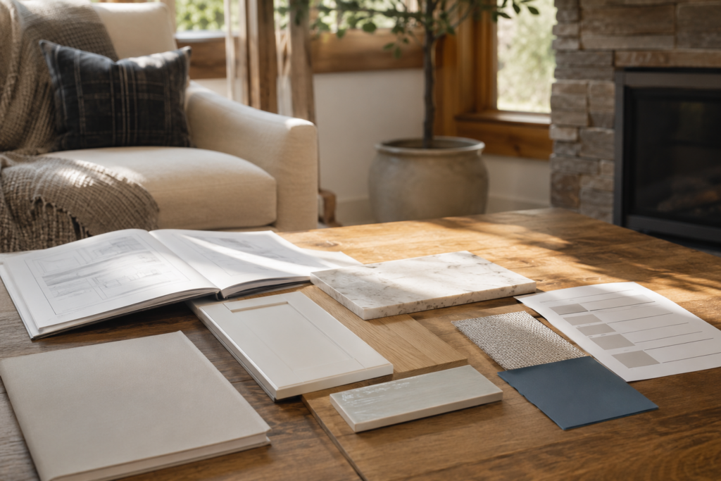 Looking at budget and materials before a remodel.